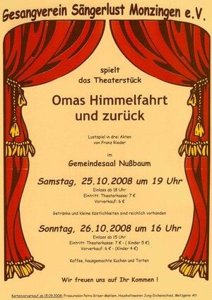Einladung zum Theaterstück
