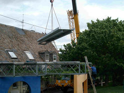 Baubeginn der Notrutsche
