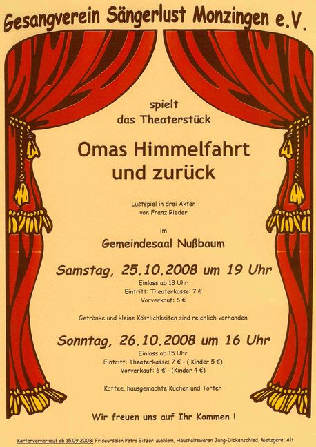 Einladung zum Theaterstück